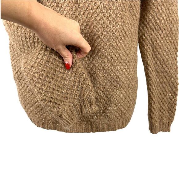 Anthropologie Lineamaglia Open Front Mohair Wool Blend Cardigan Sweater Italy S - Picture 16 of 16